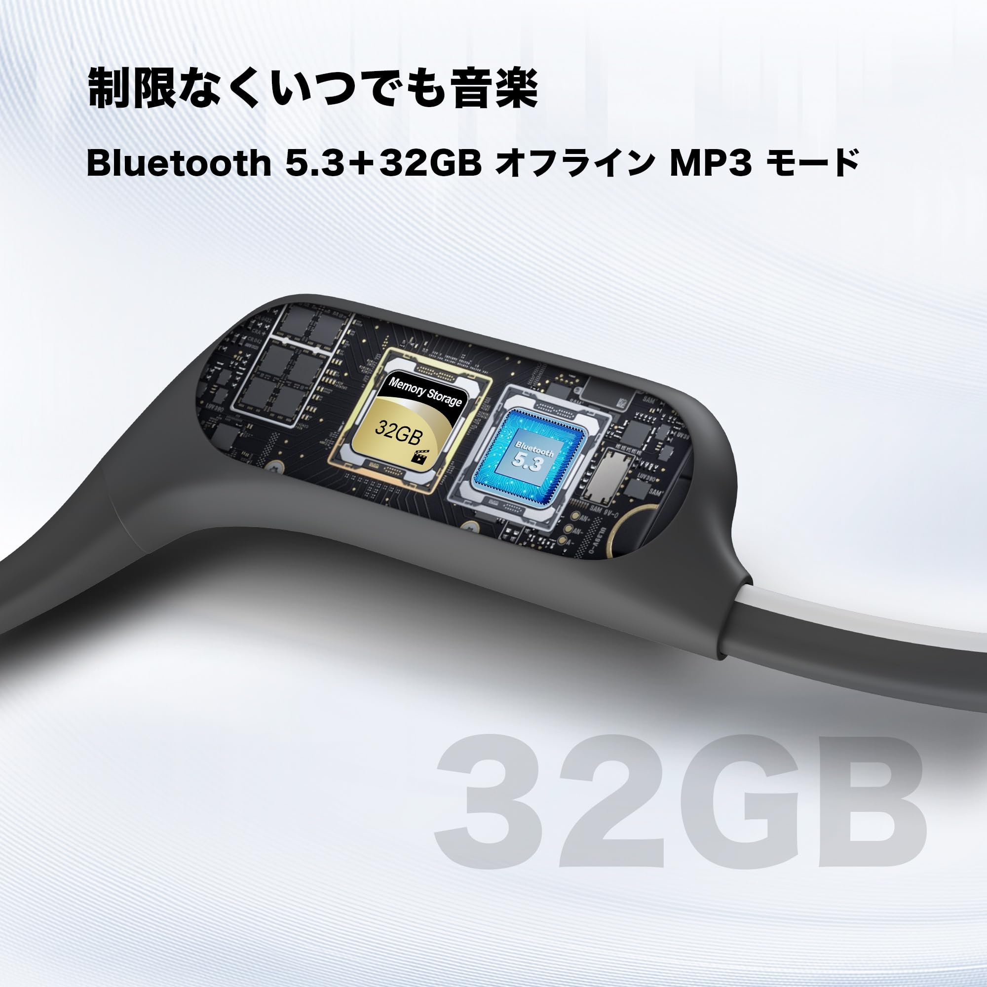 Amazon.co.jp: 骨伝導イヤホン 完全防水IP68 Bluetooth5.3 水泳